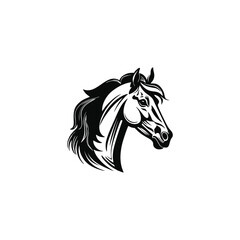 Wall Mural - Horse logo from Rearing Horse Logo Vector Illustration