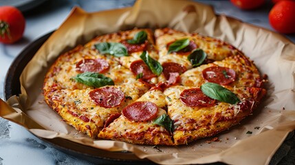 Wall Mural - Keto Pizza 