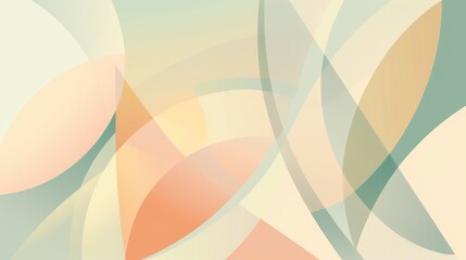 Wall Mural - colorful abstract background with a few circles and lines