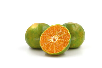 Wall Mural - orange and lime isolated