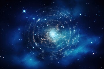 space galaxy fantasy image with stars and spiral
