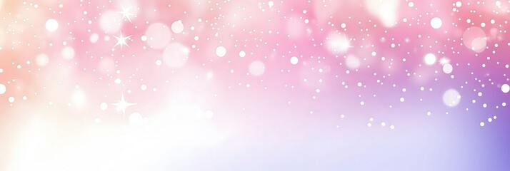 Wall Mural - Abstract Bokeh Background with Pink, Purple, and White Gradient for Festive and Dreamy Designs