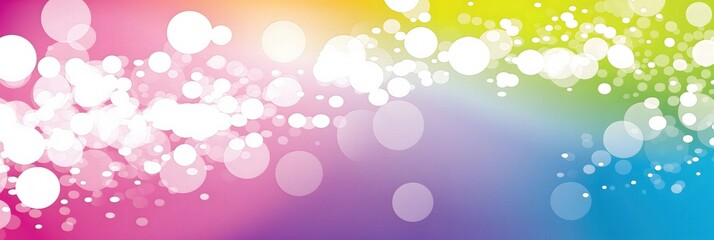 Wall Mural - Colorful Abstract Bokeh Background with Light Effects and Gradient Colors