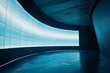 © imlane - Unmanned, blank curved LED screen, open space, realistic, 8K, realistic, 8K