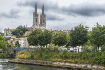 Wall Mural - The town of Niort, nicknamed 