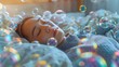 © pkproject - Surreal Slumber:Colorful Dream Bubbles Encapsulate Imaginative Rest