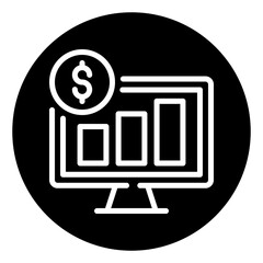 Wall Mural - Bar Chart Icon