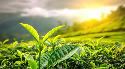 Canvas Print - green grass and sunlight