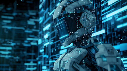 Poster - Security Patch Armor, computer security with an image showing a computer covered in armor-like patches, design
