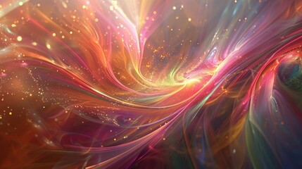 Poster - Elegant abstract background featuring a mix of colors glitter and flowing patterns