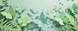 © AI_images_for_people - A cut-out paper banner with butterfly shapes, layered over a light green background, creating a fresh and whimsical visual.