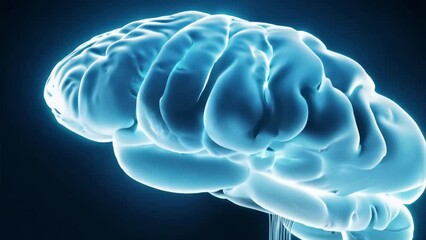 Poster - Digital Brain bid Data,Animation of a human brain