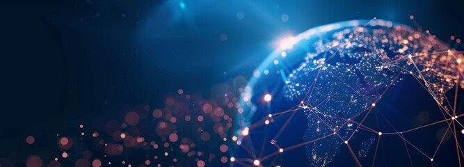 Poster - Worldwide Uniting global Network Concept