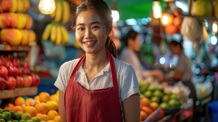 Sticker - The Vendor at Fruit Stall