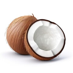 Sticker - coconut isolated on white