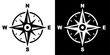 © fotohansel - ofvs628 OutlineFilledVectorSign ofvs - compass vector icon . wind rose sign . orientation . isolated transparent . outline and filled version . AI 10 / EPS 10 / PNG . g11971