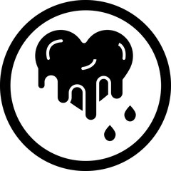 Sticker - Bleeding Glyph Black Icon