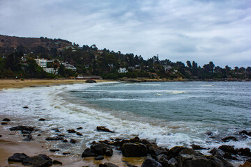 On the edge of the beach near Cerro el Boldo