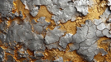 Metallic background in silver and gold textured.