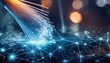 © basit - fiber optic cable show connectivity, high-speed internet background