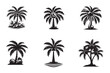 © Harunur - set of coconuts vector silhouette logo design