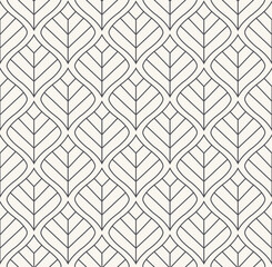 Wall Mural - modern cute floral art deco seamless pattern. vector damask illustration with leaves. decorative bot