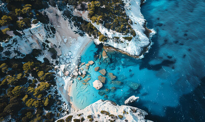 coral reef in the sea