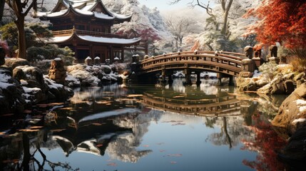 Wall Mural - a pagoda with a pagoda on the top of it