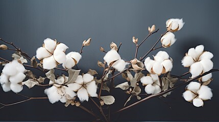 Sticker - A bunch of cotton ethnical flowers