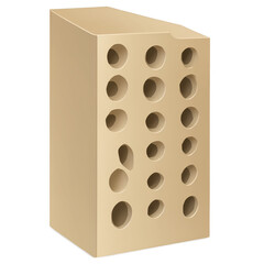Fototapete - An organizational tool with a beige color featuring a pattern of small holes ideal for keeping a workspace neat and tidy..