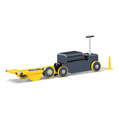 Fototapete - It is equipped with rollers on either end to help guide the movement of items along its path..