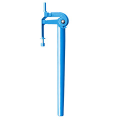 Poster - A device with a lever used for bending pipes in various angles..