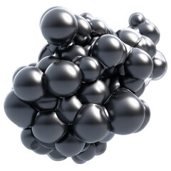 Poster - A strong black material with a textured surface and a unique structure that consists of carbon atoms bonded together in a crystal lattice formation..
