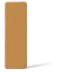 Fototapete - An unpolished rectangular piece of lightweight material with a natural wood color and texture..