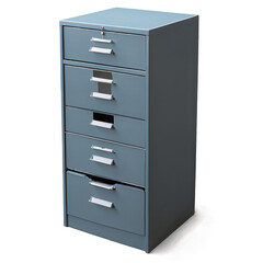 Aufkleber - A fixture with multiple vertical drawers usually used in workplaces for filing and storing papers..