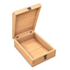 Poster - An opentop wooden box with a hinged door on one side. The box has a slatted design and a waterproof lining on the inside..