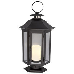 Aufkleber - A traditional lantern with a black frame and frosted glass perfect for outdoor lighting..