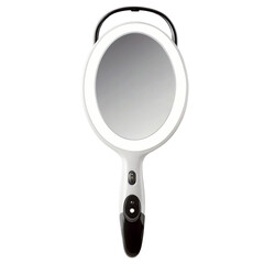 Fototapete - A small handheld mirror with builtin LED lights around the edges. It is doublesided with one side showing a magnified view..