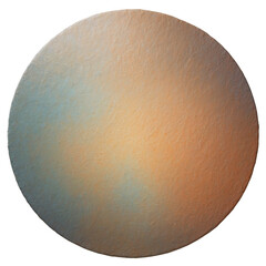 Poster - A large circular piece with a textured handpainted pattern in earth tones..