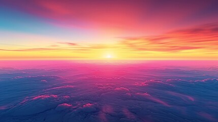 Wall Mural - Sky Gradients Celestial: An illustration depicting the gradient of colors in the sky as a celestial event