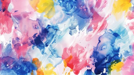 Sticker - Abstract watercolor pattern with seamless surreal and psychedelic wet paint effects for fashion and modern design