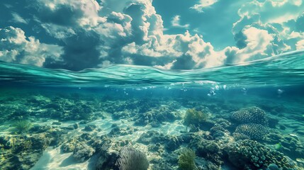 Wall Mural - serene beauty of the underwater world was a feast for the senses