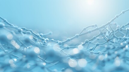 Wall Mural - a blue background with a bunch of small blue spheres