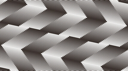 Poster - black and white transition pattern. for backgroud design and jersey printing. fully editable vector 