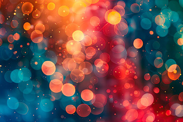 Canvas Print - Abstract background with bokeh