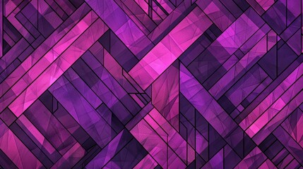 Wall Mural - Abstract Purple Geometric Pattern Background with Bold Colors and Rule of Thirds Vignette Effect - Digital Art Creation\