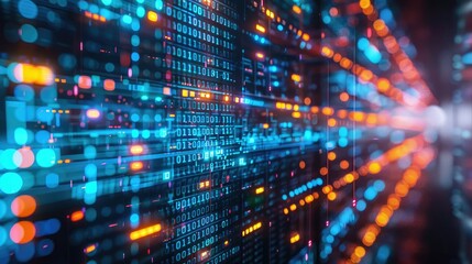 Aufkleber - Abstract representation of big data analytics