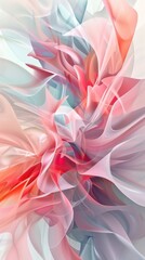 Aufkleber - Abstract Colorful Swirls and Waves in a Soft Pastel Palette - Artistic Conceptual Background