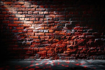 Wall Mural - Background of old vintage brick wall