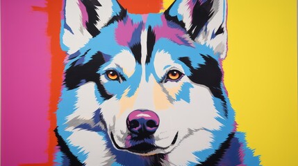 Wall Mural - portrait of a wolf